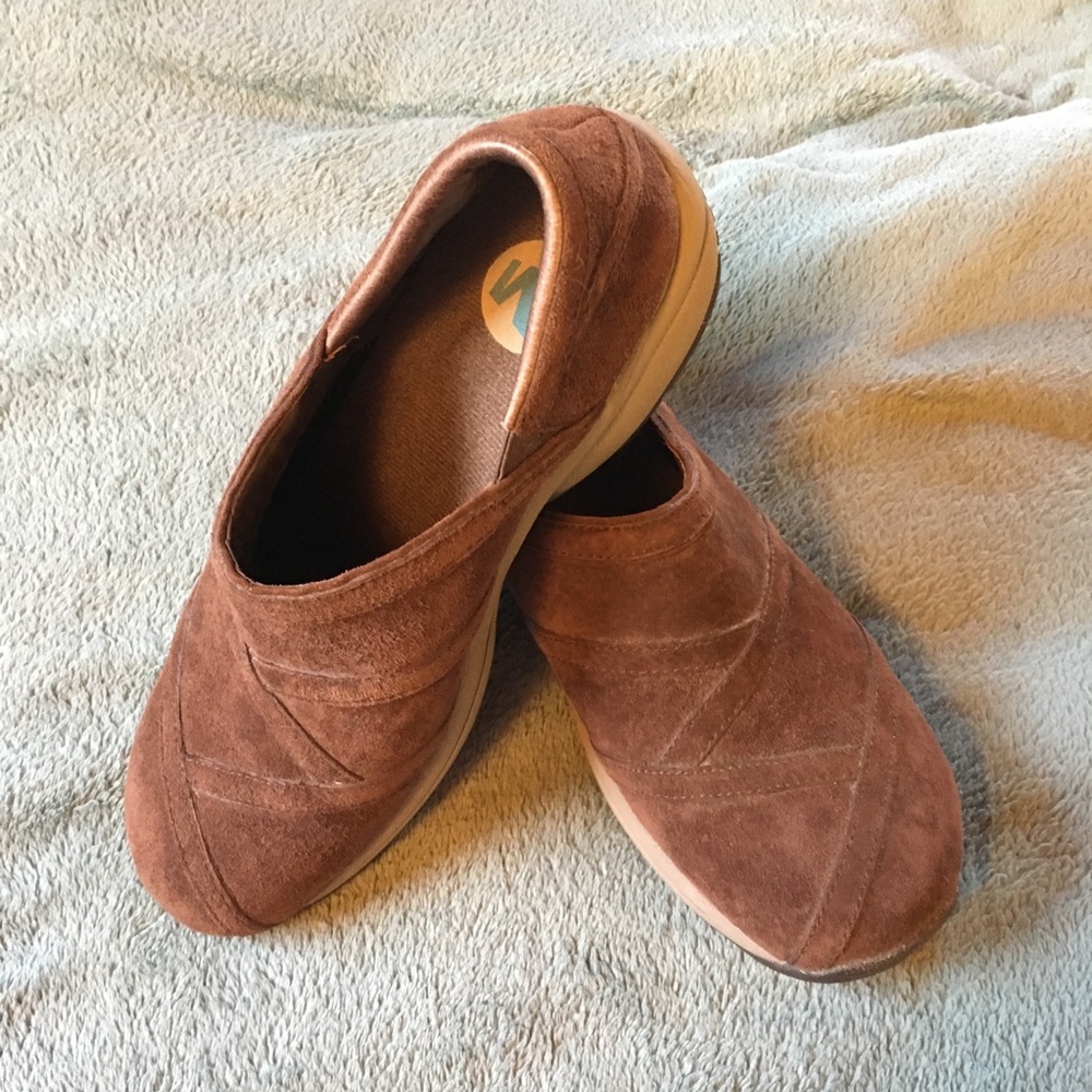 Merrell mules.  Brown. Size 8.5